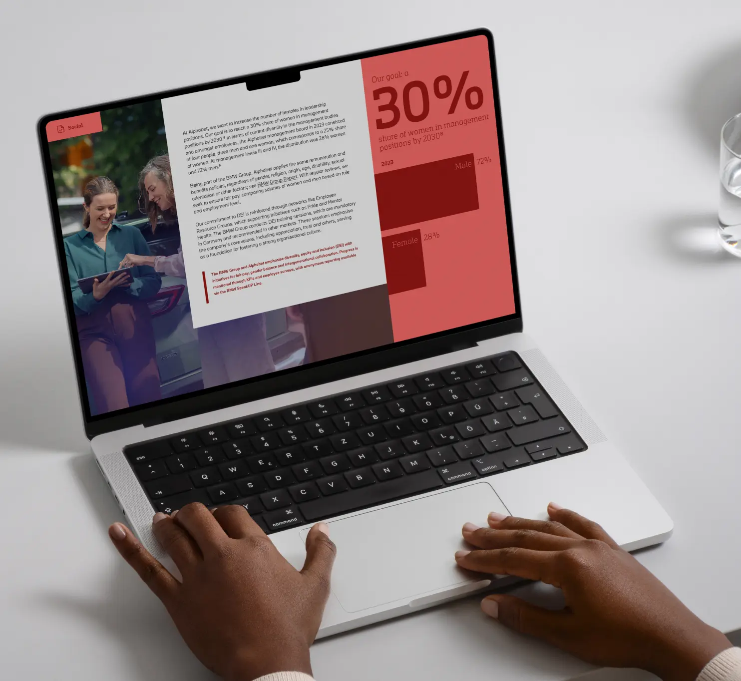 Alphabet ESG Report Mockup